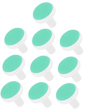 Lurrose Lot de 10 Coussinets de Rechange pour Lime à Ongles Électrique Bébé, Têtes de Broyage Douces Vertes pour Garçon et Filles Dès 12 Mois, Compatibles Universellement, Soin