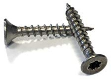 Spanplattenschrauben Edelstahl 4x20 mm - 200 Stück Holzschrauben A2 Torx Senkkopf