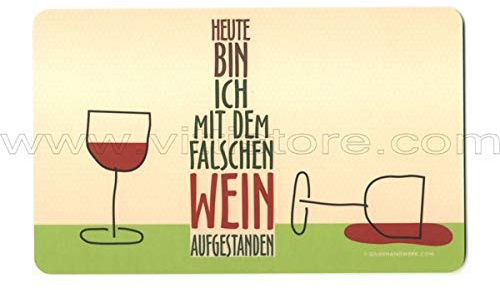 Frühstücksbrettchen Gilde Heute bin ich mit dem falschen Wein aufgestanden