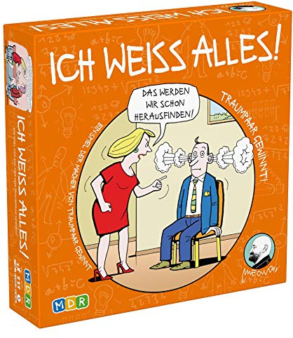 Ich weiß Alles – Lustiges Partyspiel für Paare & Freunde | Quizspiel mit 220 Karten | Geschenkidee für Geburtstag, Date Night & Spieleabend | Für 2–8 Personen, ab 16