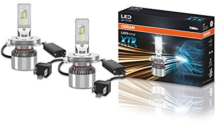 OSRAM LEDriving XTR, ≜H4 LED headlight lamps, cool white LED light, off-road only, 64193DWXTR, folding box (2 lamps)