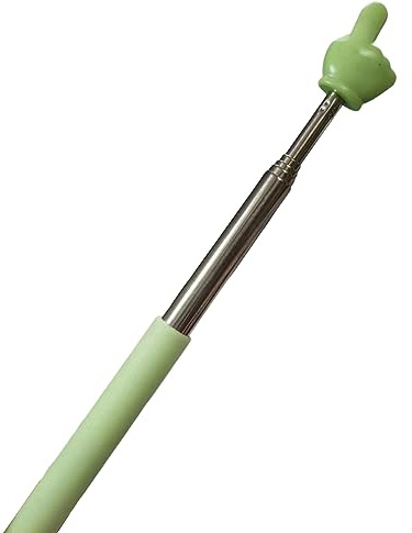 Puntatore telescopico per classe Puntatore per insegnanti, Bastone puntatore per dito allungabile, Bastone per puntamento dito retrattile, Puntatore per presentazione per lavagna portatile per pr Ver