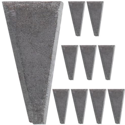 TOVINANNA 10 Pack Carbon Steel Axe Wedge Nails Hammer Axe Wedge Tool for Outdoor Construction Sturdy Hammer Wedge Repair Kit Axe Handle Fixing Accessories