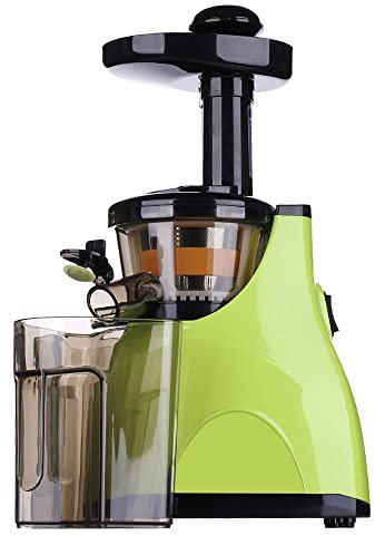 CRBUDY Estrattore di spremiagrumi a masticazione lenta Bocca Larga spremiagrumi a Freddo con Motore Silenzioso e Funzione inversa Frutta Verdura Erba di Grano estrattore di Succo d'aranci