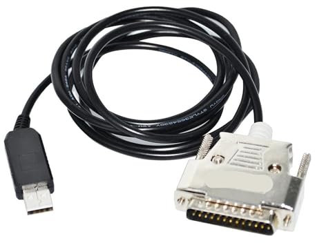 QTAZMJPB CABLE DE COMUNICACIÓN SERIE ADAPTADOR MACHO USB RS232 A D-SUB 25 PIN DB25(5m)