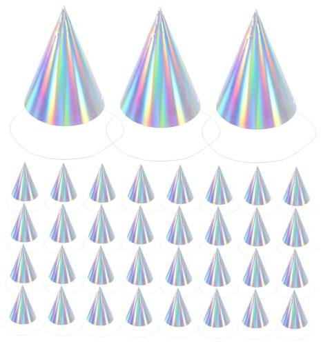 Artibetter 50 Gorros De Cumpleaños Coloridos Gorros De Fiesta De Papel De Cono De 165 Cm Para Ideales Para Celebraciones De Cumpleaños Infantiles Y Eventos De Carnaval