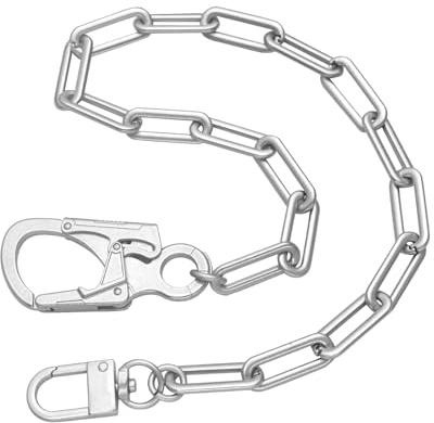 Ahiller Chaîne pour portefeuille pour homme, accessoire de mode en denim de style punk avec double système de verrouillage, adapté à un usage quotidien, aux voyages et comme cadeau de Noël.