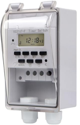 Controladores de temporizador digital resistentes de 40 A, 110 V, herramienta de componentes para bombas de luz, electrodomésticos, temporizador para interiores y exteriores, para luz de Navidad