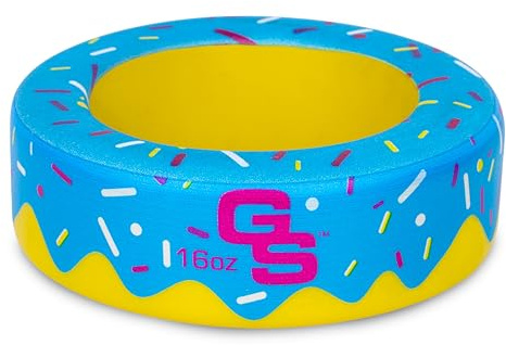 GoSports Baseball and Softball Bat Donut - 16 oz Baseball Drip Bat Weight - Blue