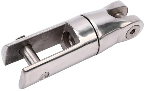 Generic Conector de Grillete Giratorio de Barco, 316 Acero Inoxidable, Rotación de 360 Grados, Espejo Pulido, Llave Hexadecimal Incluida, para 6 Cadenas de 8 Mm, Diseñadas para Entornos