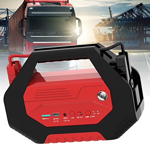 Starthilfegerät für Fahrzeuge – Leistungsstarker, tragbarer 24000mAh 12V/24V Notstromakku für Autos und Elektrowerkzeuge