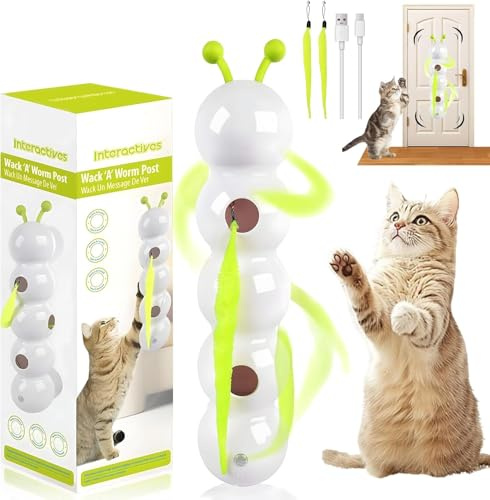 xinrongda Juguete inteligente para gatos de movimiento inteligente, juguete interactivo para gatos de interior, juguetes realistas de insectos en movimiento, juguetes divertidos y atractivos para