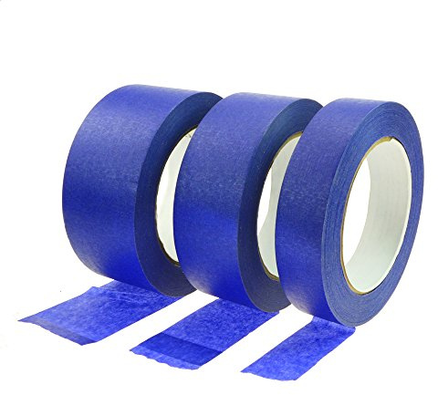 ROTIX 60502 Malerband blau 48mm x 50m Abdeckband für innen und außen 14 Tage UV-beständig - 30 Tage ablösbar Kreppband Malerkrepp