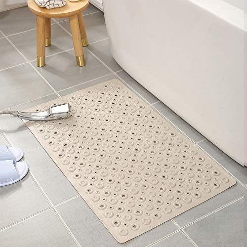 Hogar Alfombrilla Antideslizante baño Antideslizante alfombras de baño alfombras de baño Mats Lin Mu Inicio Baño Hueco de plástico Antideslizante Mat Copa de succión, Tamaño: 50cm x 80cm