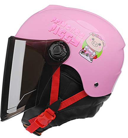 Motesen Jet Motorradhelm mit Schild Kinderfahrradhelme Alter 5-8 Mädchen Kinder BMX Helme Kinder Rollerhelm Kinder Fahrradhelm Kinder Fahrradhelme Alter 5-8 Mädchen