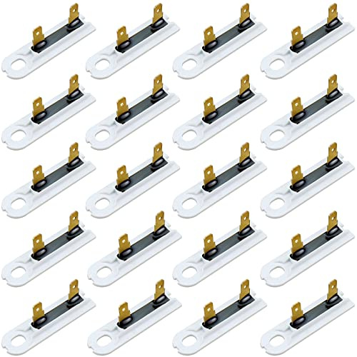 𝙐𝙥𝙜𝙧𝙖𝙙𝙚𝙙 20Pack 3392519 Dryer Thermal Fuse by Techecook - Replacement for Whirl-Pool Ken-More Dryers - Compatible for Part 80005 3388651 WP3392519VP 694511 Thermal Fuse (20 Pack)