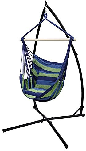 OHMG Hängestuhlgestell, Hängesessel-Ständer, Hängesesselgestell, Belastbar,Hängestuhlständer Hängesitzgestell mit Stabiler Struktur, X-Ständer 214 x 113 x 110 cm