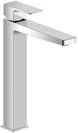 Duravit Manhattan wassersparende Waschtischarmatur, Größe XL (Auslauf Höhe 235 mm), Wasserhahn Bad, Armatur Waschbecken, Chrom