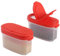 SIGNORA WARE Barattoli per spezie con coperchio, 113,4 g, vuoti, ermetici, contenitori ermetici per spezie/condimenti, 2 in 1, coperchi in plastica trasparente, organizer per spezie/condimenti da