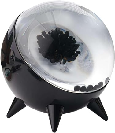 Ferro Tanz-Lautsprecher | Fluid-Lautsprecher – Typ-C-Ladegerät, Ferrofluid-Lautsprecher, Sound-Visualisierer mit Licht, Ferrofluid-Display-Lampe, Desktop-Dekorationen, Musik-Rhythmus-Licht für Zuhause
