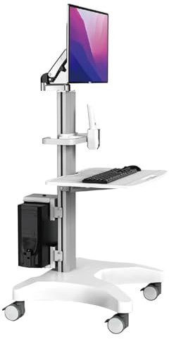DPFCYBS Zahnärztlicher Scanner-Wagen Verstellbarer Laborwagen Computerständerwagen Mit Rädern Für Zahnärztliche Oralscanner Friseurwesen