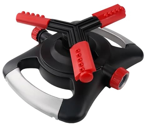 Sprinkler für Garten - 3-Arm 360 Grad Drehender Automatischer Wassersparender Sprühkopf | Drehbarer Sprinkler für Rasen, Hof, Hinterhof, Outdoor Gartenarbeit, Blumenbeet, Gras