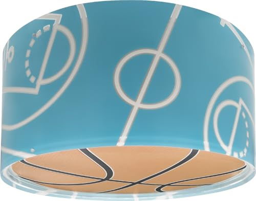Dalber Kinder Deckenlampe Basket Korb 41746M | Deckenleuchte; Kinderzimmer; Jungenzimmerlampe; E27 - 2 x 15W