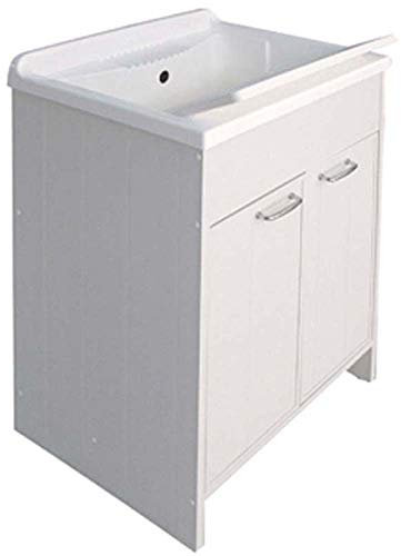 Lavatoio con mobile in pvc con tavola 60x50cm