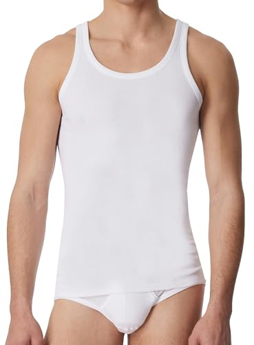 Schiesser® 4er - Pack Herren Unterhemden, Achselhemden, Tank Top, Weiß, Gr. 5, 6, 7, 8, 9, Neu (7 / (XL))