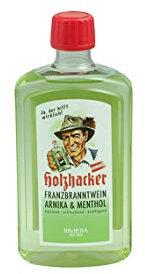Genwj Nahrungsergänzungsmittel Holzhacker Franzbranntwein Arnika und Menthol, 500 ml