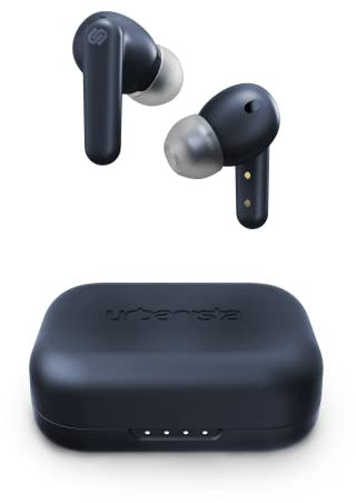 Urbanista London True Wireless In Ear Kopfhörer Noise Cancelling Kopfhörer, 25h Laufzeit, Hi-Fi Stereo Sound, Bluetooth 5.0, Integriertes Mikrofon, Kompatibel Android und iOS, Blau