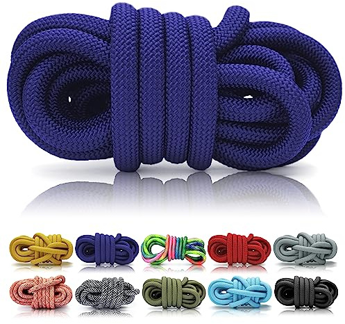 Ganzoo corde PPM 5 m en une pièce, 8 mm, bleu foncé, polypropylène multifilament tressé, pour travaux de takelage, nœuds et tressage, DIY laisse chien, collier, porte-clés, licol, accessoires assortis