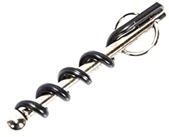 Ericetion Multifunctional Mini Outdoor Stainless Steel Corkscrew Wine Bottle Opener with Ring Keychain Bottle Opener