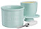French Butter Crock Keeper with Water Line, The Original Porcelain Butter Dish with Knife for Counter, Gift for Mother’s Day, Thanksgiving, Christmas, Color: Green