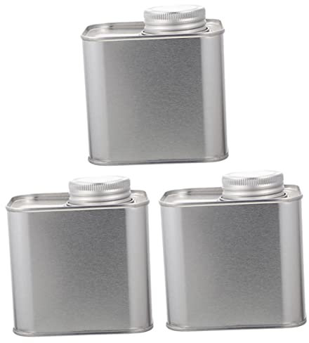 FUNOMOCYA 3pcs Airtight Coffee Bean Canisters Tin Containers Tea Storage Jars Powder Sugar Storage Household Kitchen Sealed Metal Tins for Loose Tea and Coffee