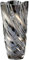 Duscdesp Vase de Fleurs en Verre, 24 cm Vase en Cristal Moderne Vase en Verre Grand, Nordic Hauts vases de Fleurs Grands Bouquets de Tulipes Vases en Verre Cadeau pour Mariage, décoration (Grey)
