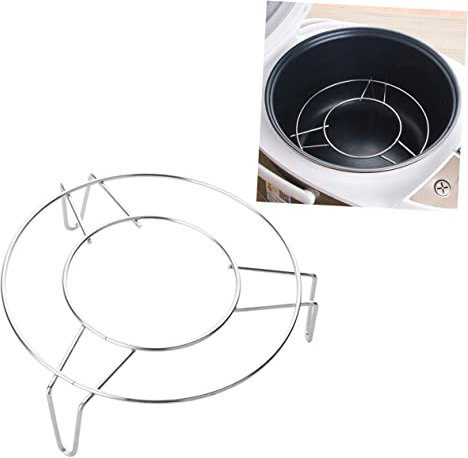 Cabilock Stainless Steel Steam Rack for Cooker Steamer Round Cooking Rack Stand for Kitchen Organisation and Steamer Food