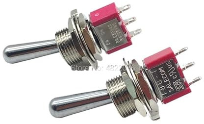 1 pz SH T8013-Z1 12mm ON-ON SPDT 3Pin 2 Posizione Mantenuto Interruttore A Levetta Grande Manico Lungo 3A 250VAC/5A 125VAC