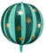 Globo grande de aluminio verde con estrellas, decoración de fiesta de 20 pulgadas, globo inflable de aire o helio, decoración de fiesta de atracciones de circo