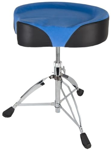 JCXIOC Trono de Batería Cómodo Taburete de batería Ajustable for Instrumentos Musicales, Acolchado y con Asiento Estilo Motocicleta