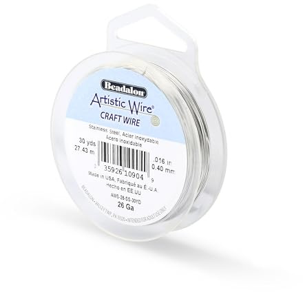 Beadalon 30-Yards Stainless Steel Artistic 26-Gauge Wire