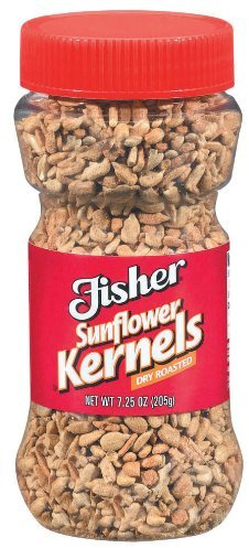 Fisher Dry Roasted Sunflower Kernels, 7.25 Oz (Pack of 3)