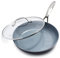 GreenPan Valencia Pro Harteloxierte Gesunde Keramik Antihaft 26 cm Bratpfanne mit Deckel, PFAS-frei, Edelstahl-Griff, Induktion, Spülmaschinenfest, Backofenfest, Grau