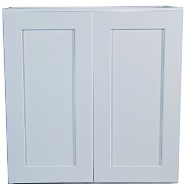 Design House Brookings Shaker Unassembled Wall Kitchen Cabinet W3336, 33 W x 12 D x 36 H, Painted White with Sherwin Williams®, Solid Wood – Design House, 543165