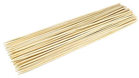 N/A Spieße aus Bambus, 25 cm, Länge 3 mm, Durchmesser Holzstäbe, für Hot Dog Kebab Saucisse 220 Stück