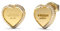 GUESS Ohrstecker Herz Fine Heart JUBE01427JWRHT-U/JUBE01427JWYGT-U, Einheitsgröße, Nicht-Edelmetall, Kein Edelstein