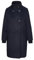 s.Oliver BLACK LABEL Wollmantel mit geripptem Stehkragen Navy 34