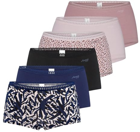 Sloggi - GO Crush - Short Slip - 6er Pack (M Rosa/Blau/Schwarz)