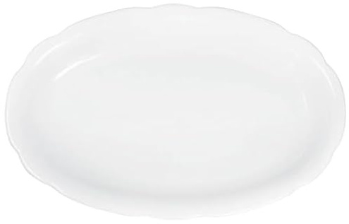 KAHLA Rossella Platte oval 32 cm| weiße Servierplatte aus Porzellan