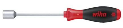 Wiha Schraubendreher SoftFinish® Dreikant-Steckschlüssel (26216) M6 x 125 mm ergonomischer Griff für kraftvolles Drehen, Allrounder für Industrie und Handwerk